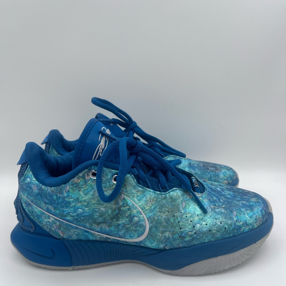 Nike Zoom Air LeBron XXI Abalone Aqua Pearl Low‎ Mens Sneakers FN0708-400 SZ 7.5